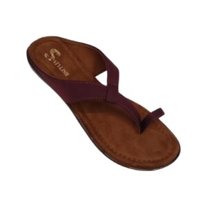 Women’s Comfortable Toe-Ring Flat Sandals – Casual Daily Wear Slip-On Chappals
