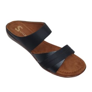 Women’s Cross Strap Flat Sandals | Stylish Casual Slip-On Comfort Slides