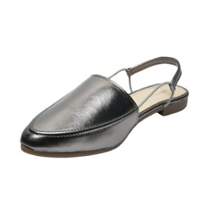 Premium Metallic Flat Mules for Everyday Glam